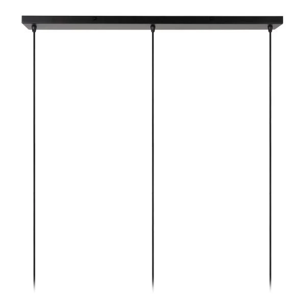 Lucide ALMELO - Lámpara colgante - 3xE27 - Negro - detalle 3